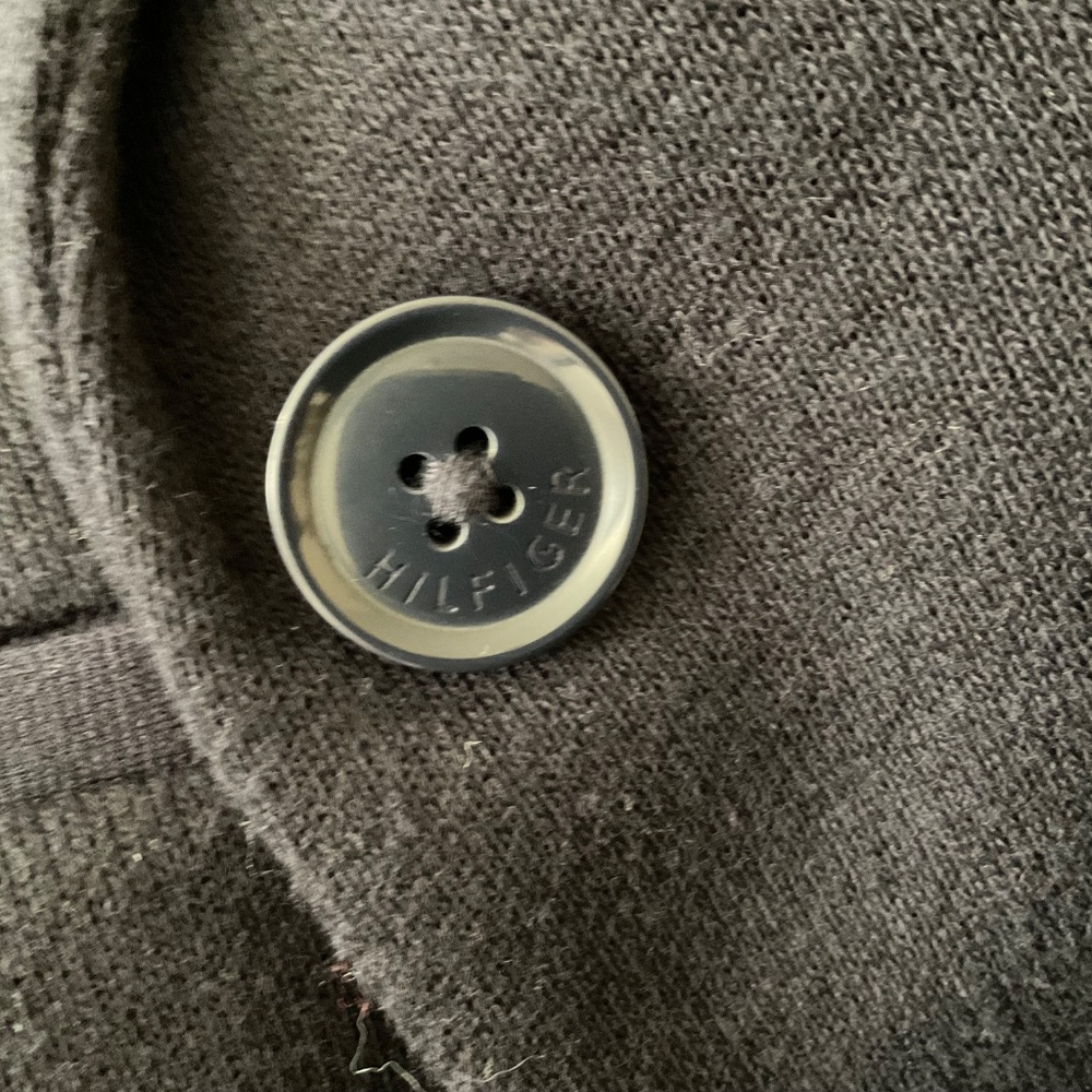 Tommy Hilfiger women jersey navy jacket size 12 - Picture 9 of 9